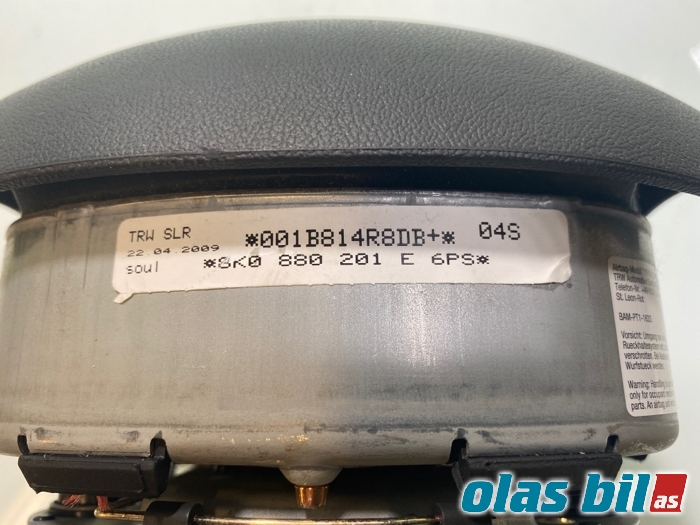 Airbag rattpute til Audi A4 2007-2014 (Type IV) (B8) (B8) (8K0 880 201 AL||8K0 880 201 E)
