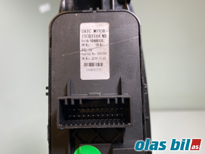 Bryter ruteheis til MG ZS EV 2019-2021 (Type I, Fase 1) (NO PART ID||10488335)