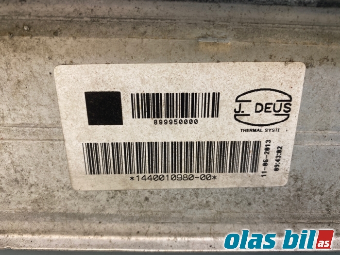 Intercooler til Toyota Proace 2013-2016 (Type I)  (SU001A0115||1440010980-00)