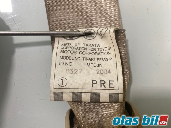 Sikkerhetsbelte foran høyre til Toyota Land Cruiser 100 1998-2007 (7321060403A1|)