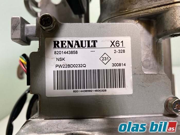 Rattaksel elektrisk servo til Renault Kangoo 2008-2021 (Type II)  (8201514071||8201443858)