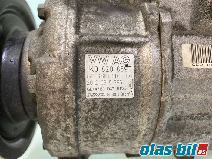 Aircondition kompressor til VW Tiguan 2011-2016 (Type I, Fase 2) (1K0 820 859 T|)