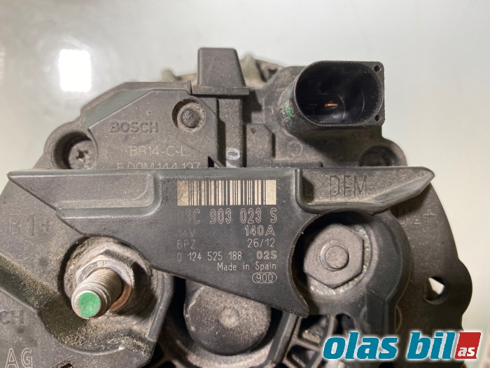Dynamo til VW Tiguan 2011-2016 (Type I, Fase 2)  (03C 903 023 S|)