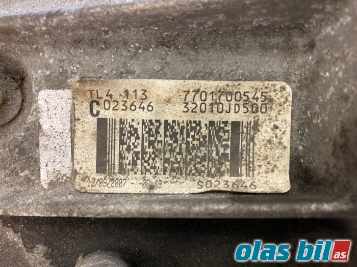 Girkasse manuell 6-trinn til Nissan Qashqai 2007-2010 (Type I, Fase 1)  (32010JD50A||32010JD500)