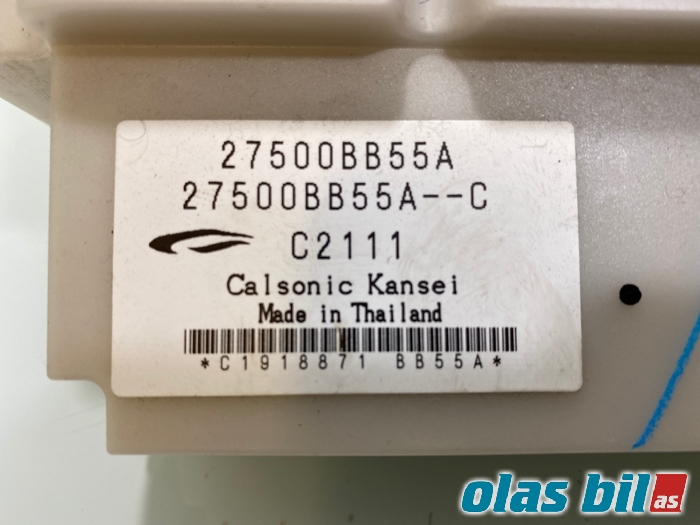 Varmeapparat betjening til Nissan Qashqai 2010-2014 (Type I, Fase 2)  (27500BB55A|)