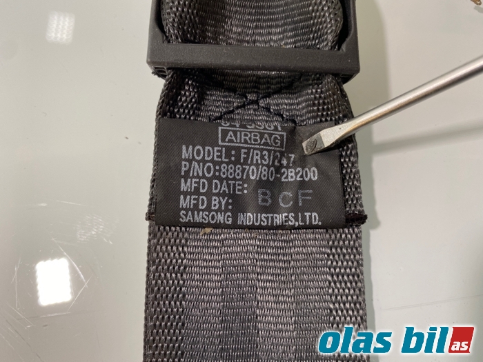 Sikkerhetsbelte foran høyre til Hyundai Santa Fe 2006-2009 (Type II, Fase 1) (88880 2B200WK||88880-2B200WK)