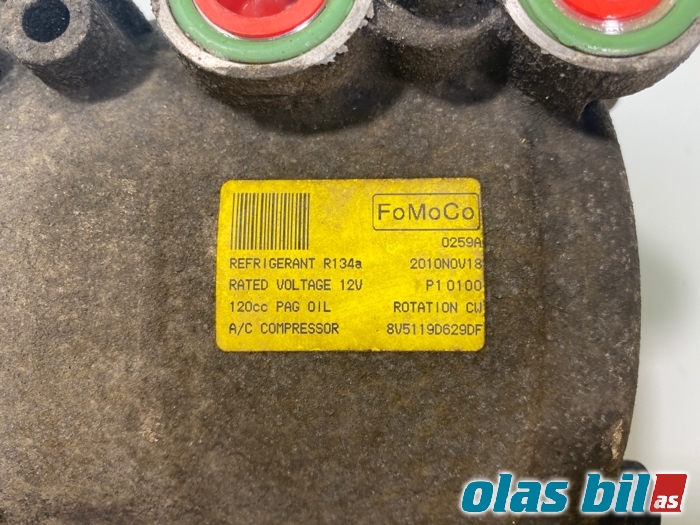 Aircondition kompressor til Ford Fiesta 2008-2012 (Type VI, Fase 1) (1767718;1811104||8V51 19D629 DF)