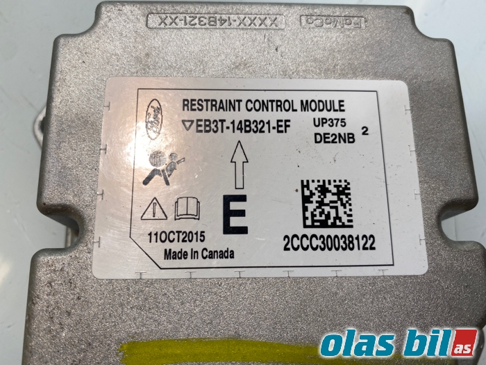 Airbag elektronikk til Ford Ranger / Ranger Raptor 2015-2022  (FORD|2115957||EB3T-14B321-EF)