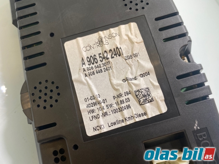 Instrumentpanel til Mercedes Sprinter 2006-2013 (Fase 1) (906) (906) (A 906 900 59 00||A 906 542 24 01)