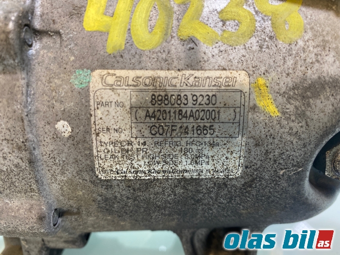 Aircondition kompressor til Isuzu D-Max 2007-2012 (Type I) (8-98083-923-0||898083 9230)