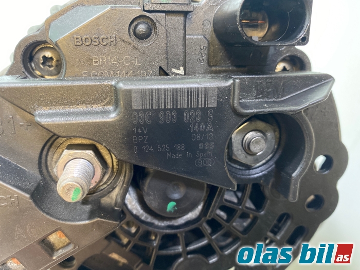Dynamo til VW Touran 2010-2015 (Type I, Fase 3) (03C 903 023 S|)