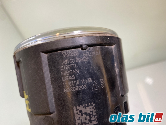 Tåkelykt venstre foran til Nissan Qashqai 2014-2021 (Type II) (261508992B|)