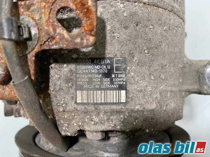 Aircondition kompressor til Nissan Qashqai 2014-2021 (Type II)  (926004EB1A||92600 4EB1A)