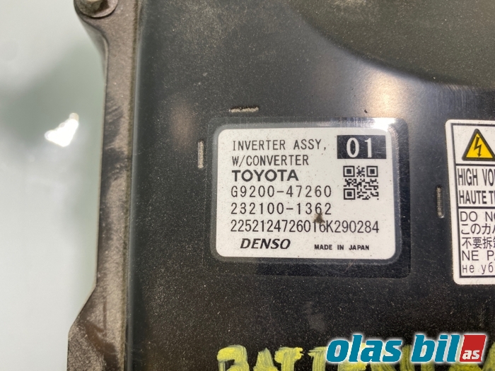 Inverter elbil til Toyota Prius 2016-2023 (Type IV) (combi) (combi) (TOYOTA|G920049115||G9200-47260)