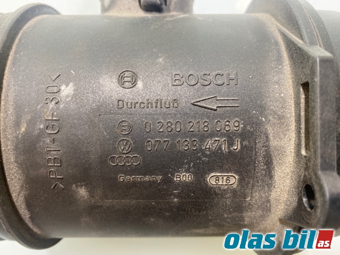 Luftmengde/luftmassemåler til Audi A8 2003-2010 (Type II)  (077 133 471 J||077 130 471 J)