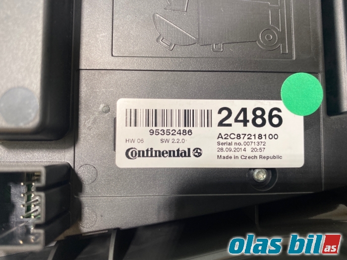 Bryter diverse til Opel Mokka 2012-2016 (Type I, Fase 1) (42356784||95352486)