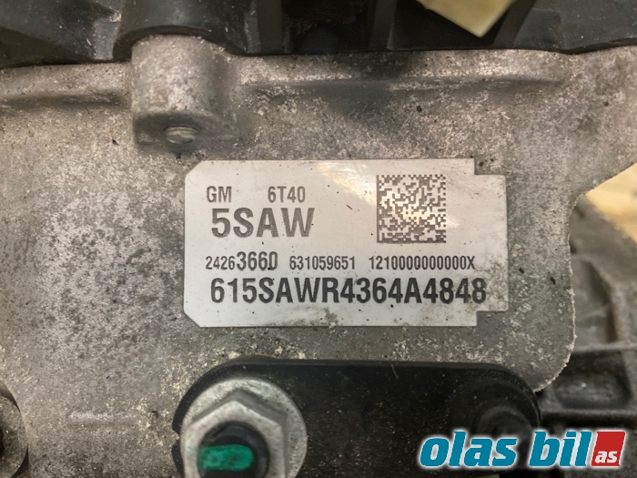 Girkasse automat til Opel Mokka 2012-2016 (Type I, Fase 1)  (24263660||24268368)