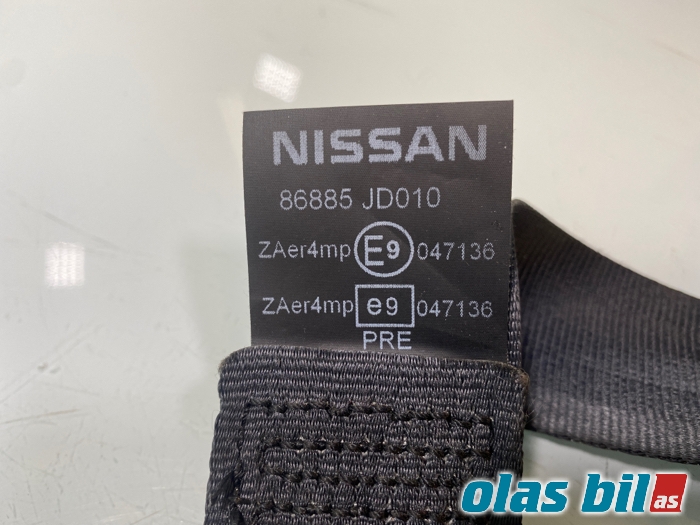 Sikkerhetsbelte foran venstre til Nissan Qashqai 2007-2010 (Type I, Fase 1) (86885JD010|)