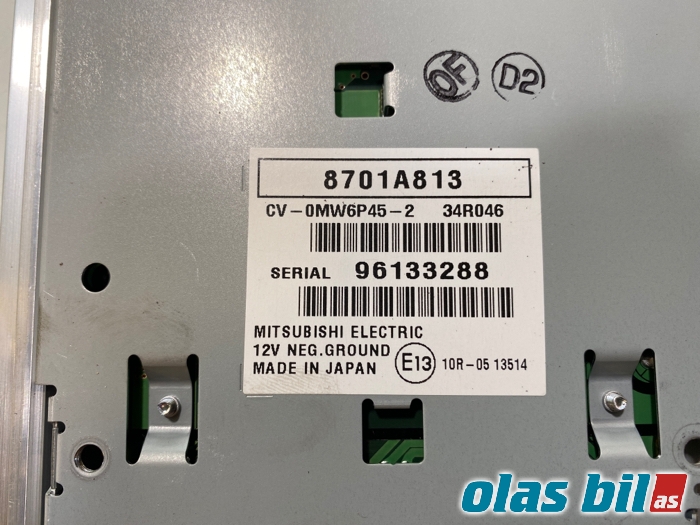 Bilstereo forsterker til Mitsubishi Outlander 2015-->> (Type III, Fase 2) (8701A813|)