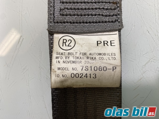 Sikkerhetsbelte foran høyre til Toyota Prius 2009-2016 (Type III) (COMBI) (COMBI) (TOYOTA|7321047150B1|)