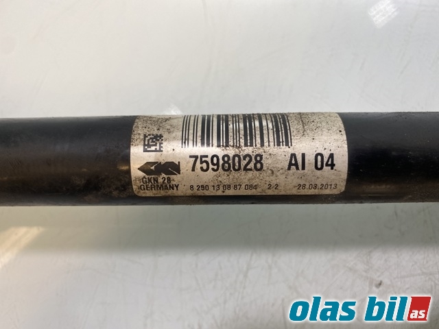 Drivaksel høyre foran til BMW X3 2010-2017 (F25) (F25) (BMW|31 60 8 675 014||7598028)