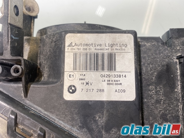 Frontlykt høyre halogen til BMW X3 2010-2017 (F25) (F25) (BMW|63 12 7 217 288||7 217 288)