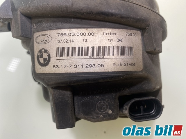 Tåkelykt venstre foran til BMW 5-Serie 2010-2017 (F10/F11) (F10/F11) (BMW|63 17 7 311 293|)