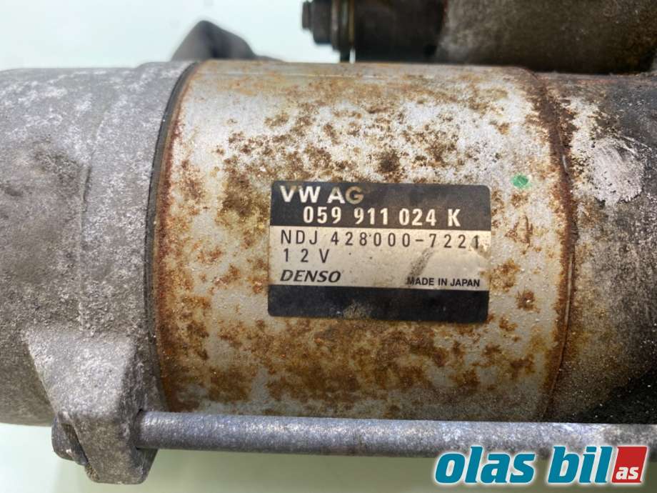 Starter diesel til Audi Q7 2010-2015 (Type I, Fase 2)  (AUDI||059 911 024 KX|059 911 024 K)