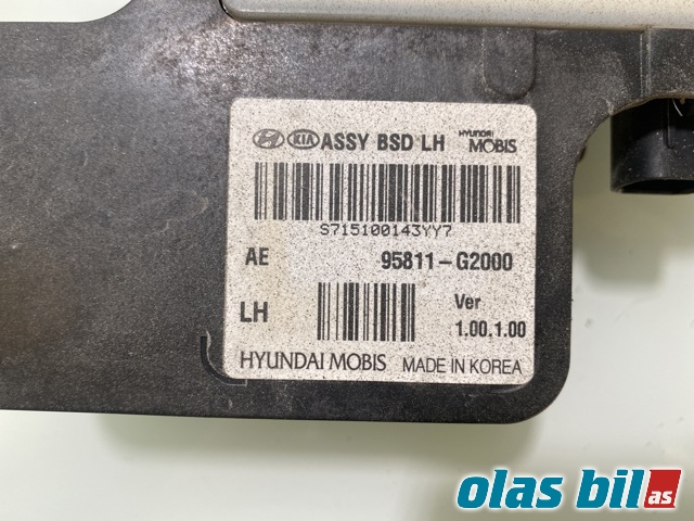Sensor radar til Hyundai Ioniq Electric 2016-2019 (Fase 1)  (HYUNDAI|95811G 2000||G295850000)