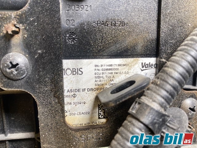 Sensor radar til Hyundai Ioniq Electric 2016-2019 (Fase 1)  (HYUNDAI|95821G 2000||G295850000)