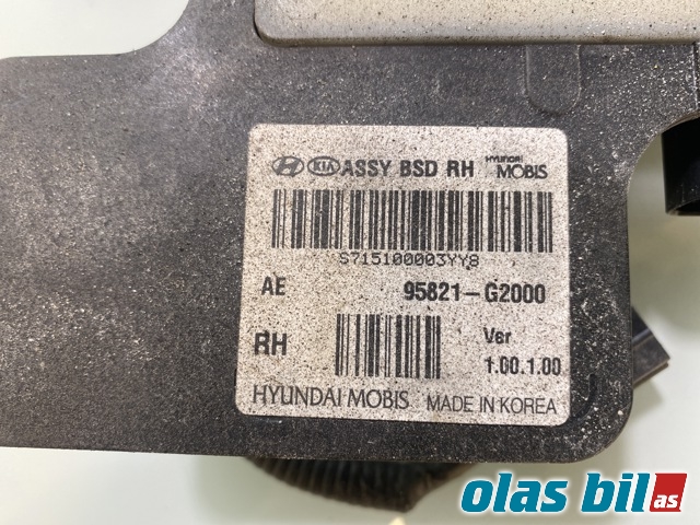 Sensor radar til Hyundai Ioniq Electric 2016-2019 (Fase 1)  (HYUNDAI|95821G 2000||G295850000)