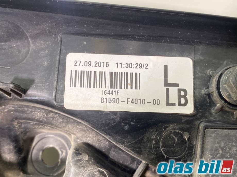 Baklykt venstre indre til Toyota C-HR 2016-->> (TOYOTA|81591F4010||81590-F4010-00)