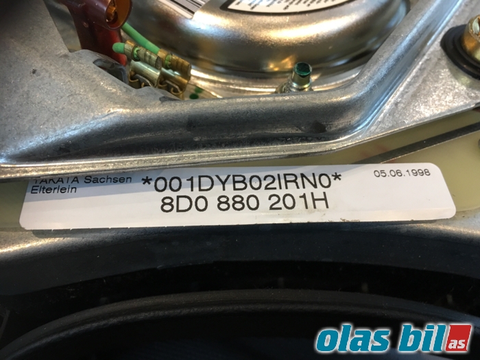 Airbag rattpute til Audi A6 1997-2001 (Type II, Fase 1) (C5) (C5) (8D0 880 201 H 01C||8D0 880 201H)