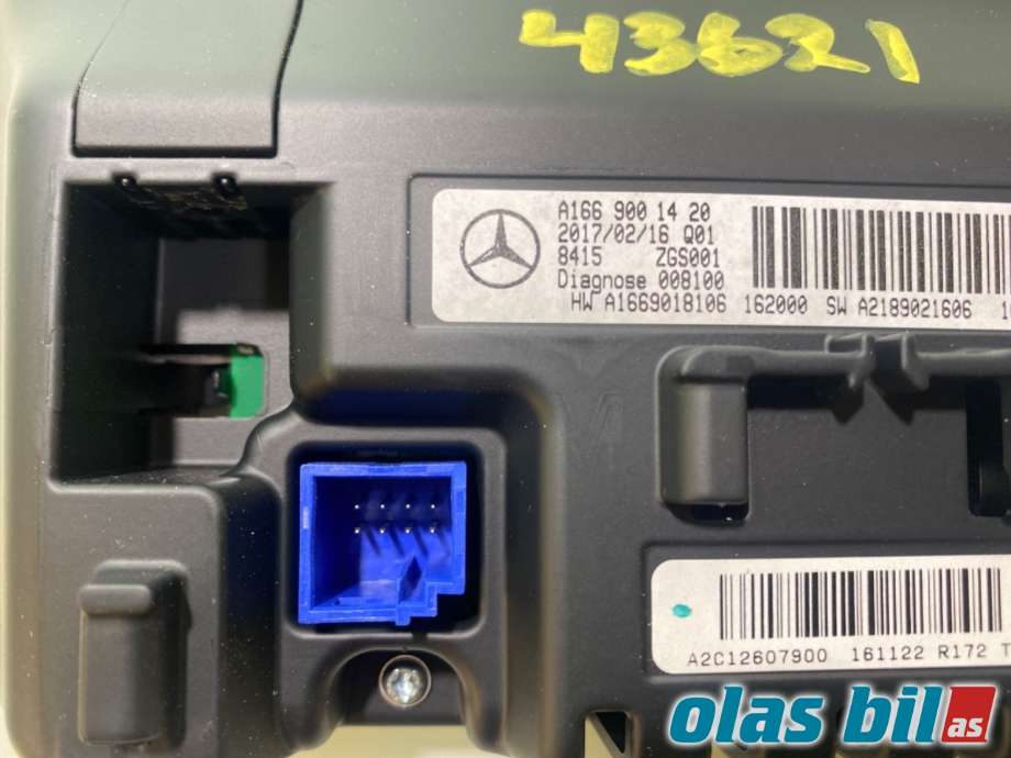 Instrument kjørecomputer til Mercedes B-Klasse 2011-2018 (W246) (W246) (MERCEDES|A 166 900 01 15||A 166 900 14 20)