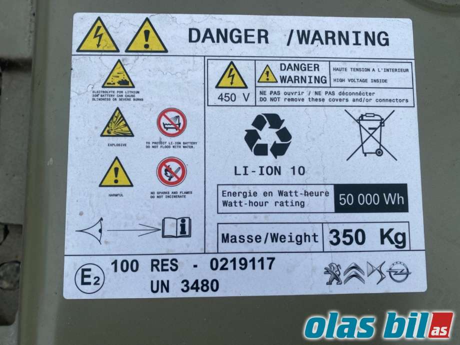 Batteripakke elbil til Peugeot 208 2019-->> (Type II) (PEUGEOT|16 897 802 80|16 897 804 80|)