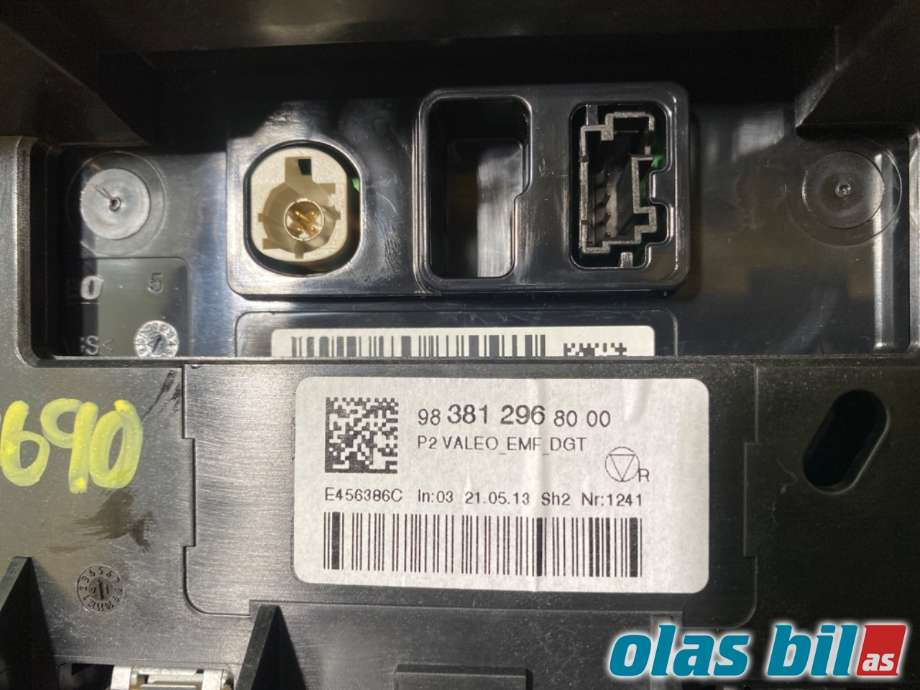 Instrument kjørecomputer til Peugeot 208 2019-->> (Type II)  (PEUGEOT|98 381 296 80||98 381 296 80 00)