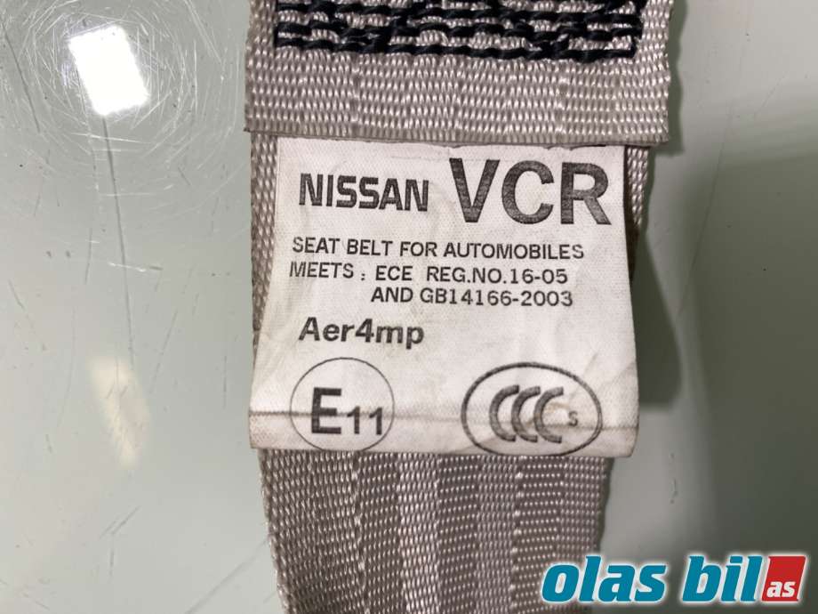 Sikkerhetsbelte foran høyre til Nissan Leaf 2011-2017 (Type I) (NISSAN|868843ND1A||619016700E)
