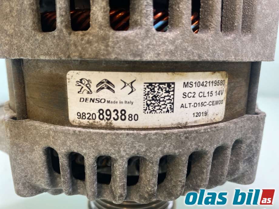 Dynamo til Opel Grandland X 2017-->>  (OPEL||98 208 938 80)
