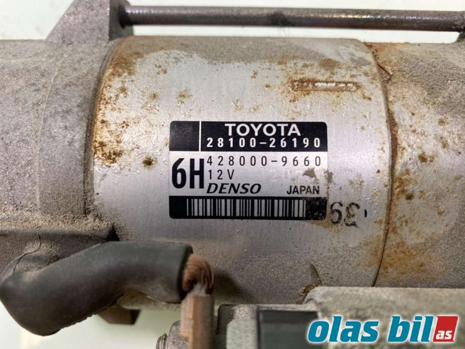 Starter diesel til Toyota RAV4 2013-2015 (Type IV, Fase 1)  (TOYOTA|2810026190||28100-26190)