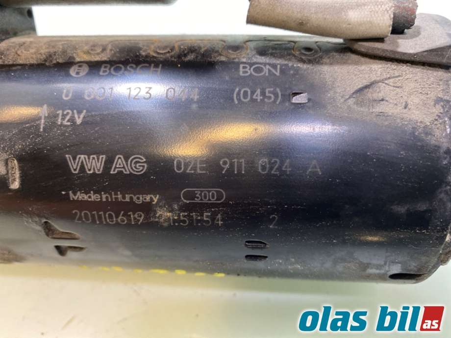Starter diesel til Škoda Yeti 2009-2013 (Fase 1) (SKODA||02E 911 024 AX|02E 911 024 A)
