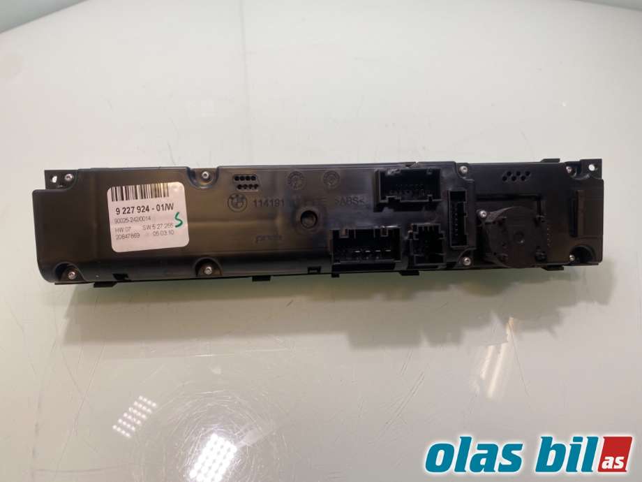 Varmeapparat betjening til BMW X6 2008-2014 (E71/E72) (E71/E72) (BMW|64 11 9 310 449||9 227 924 01)