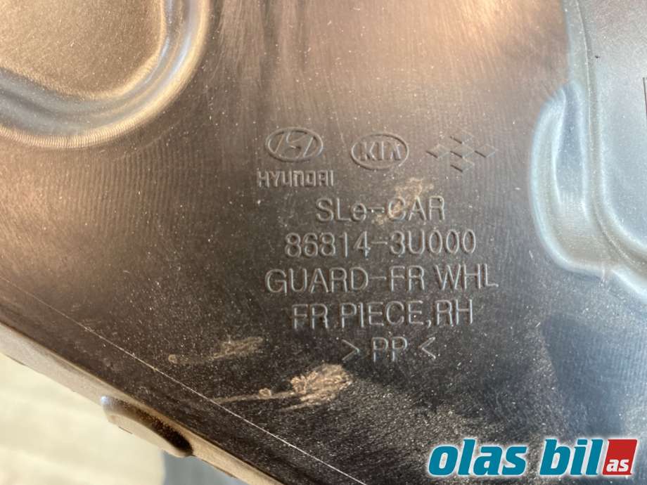 Skjerm locari venstre foran til Kia Sportage 2010-2016 (Type III)  (86812 3U500|)
