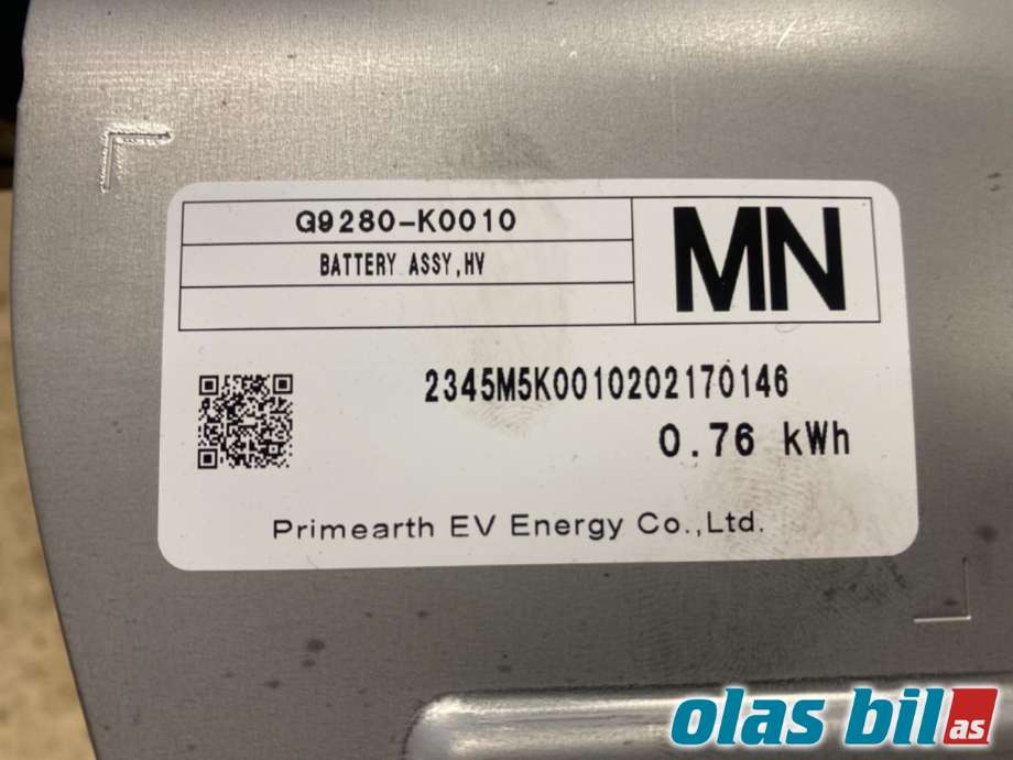 Batteripakke elbil til Toyota Yaris 2020-->> (Type IV)  (TOYOTA|G951052080||G9280-K0010)