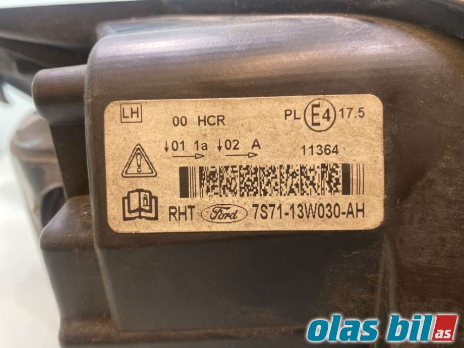 Frontlykt venstre halogen til Ford Mondeo 2007-2010 (Type IV, Fase 1) (FORD|1893199||7S71-13W030-AH)