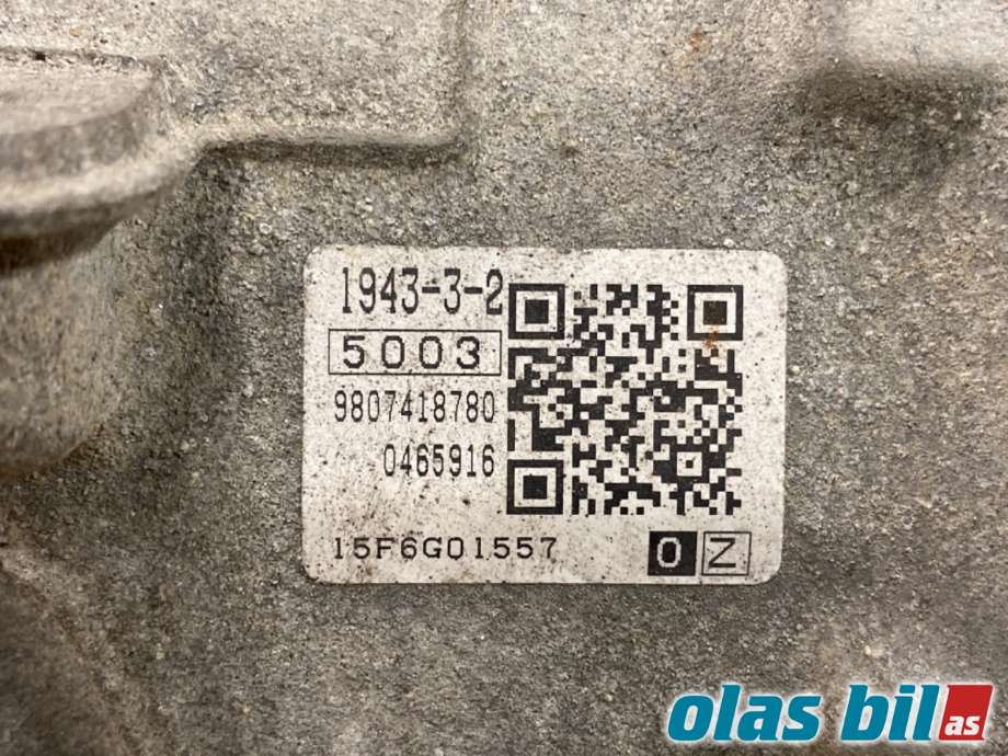 Girkasse automat til Peugeot 208 2012-2019 (Type I)  (PEUGEOT|98 074 187 80|16 373 100 80|)