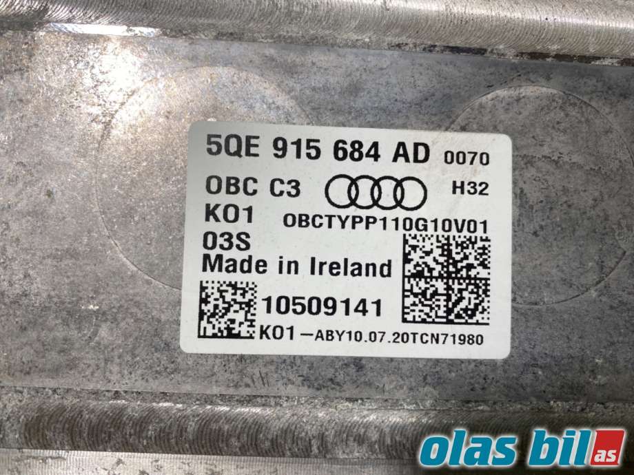 Batterilader (OBC - On Board Charger) til Audi e-tron 2018-->> (AUDI|5QE 915 684 AT||5QE 915 684 AD)
