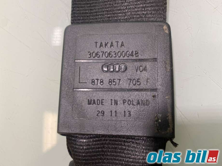 Sikkerhetsbelte foran venstre til Audi A5 2007-2016 (Type I) (AUDI||8T8 857 705 F)