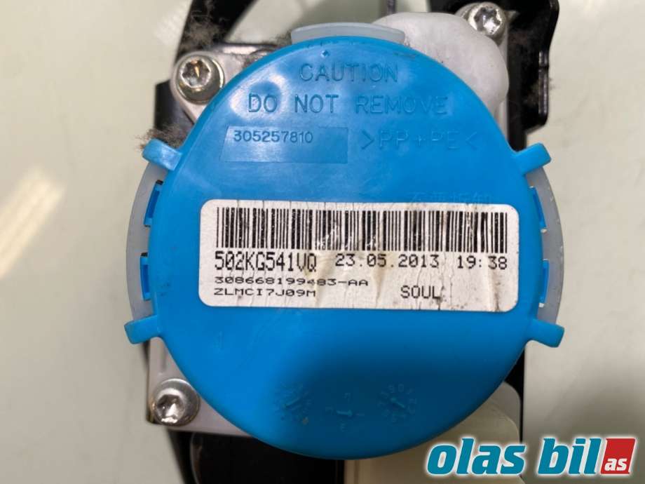 Sikkerhetsbelte foran venstre til Toyota Yaris 2012-2014 (Type III, Fase 1) (TOYOTA|732200D311C0||73220-0D311)
