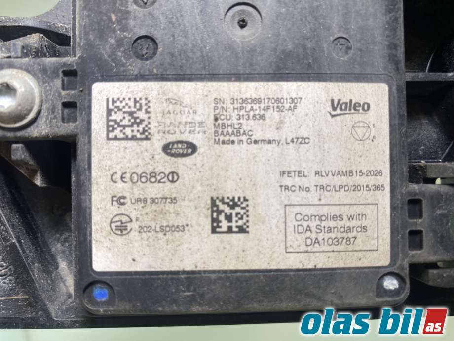 Sensor radar til Land Rover Discovery 2017-->> (Type V)  (LAND-ROVER|LR082223||HPLA-14F152-AF)