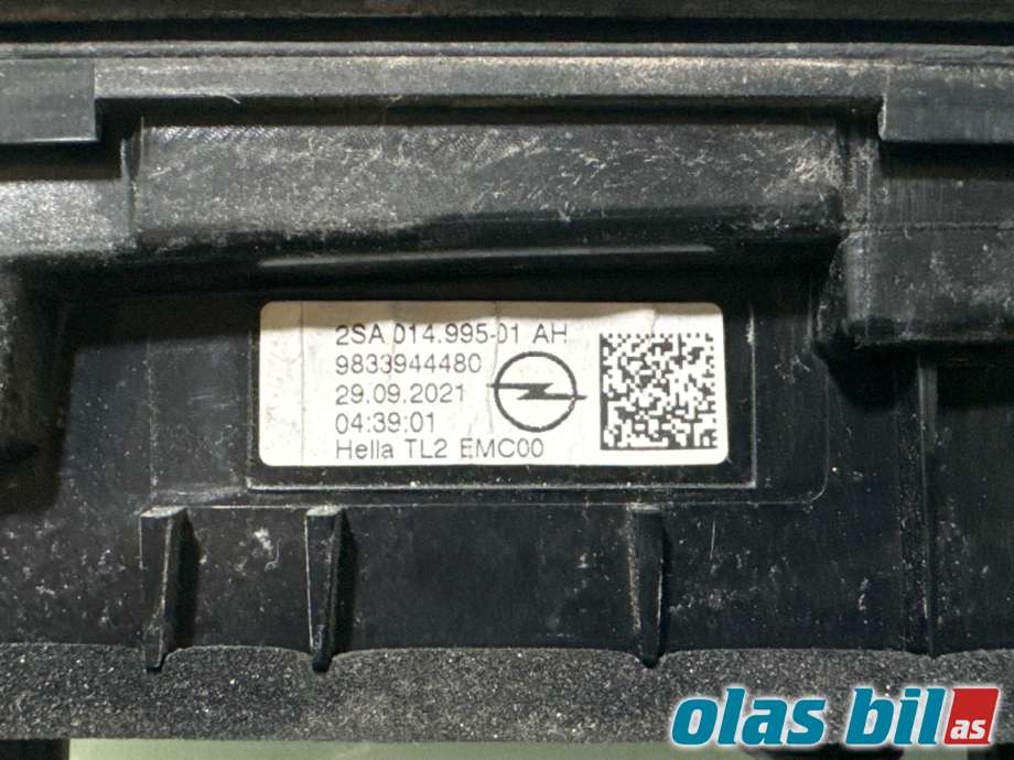 Baklykt venstre indre til Opel Mokka E 2020-->> (Type II)  (|98 339 444 80)